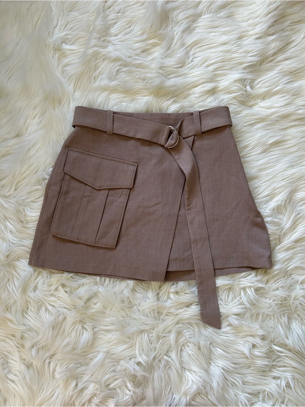 Abercrombie & Fitch Cargo Mini Skirt in Taupe, Size XS